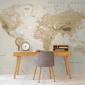 world map wallpaper dubai